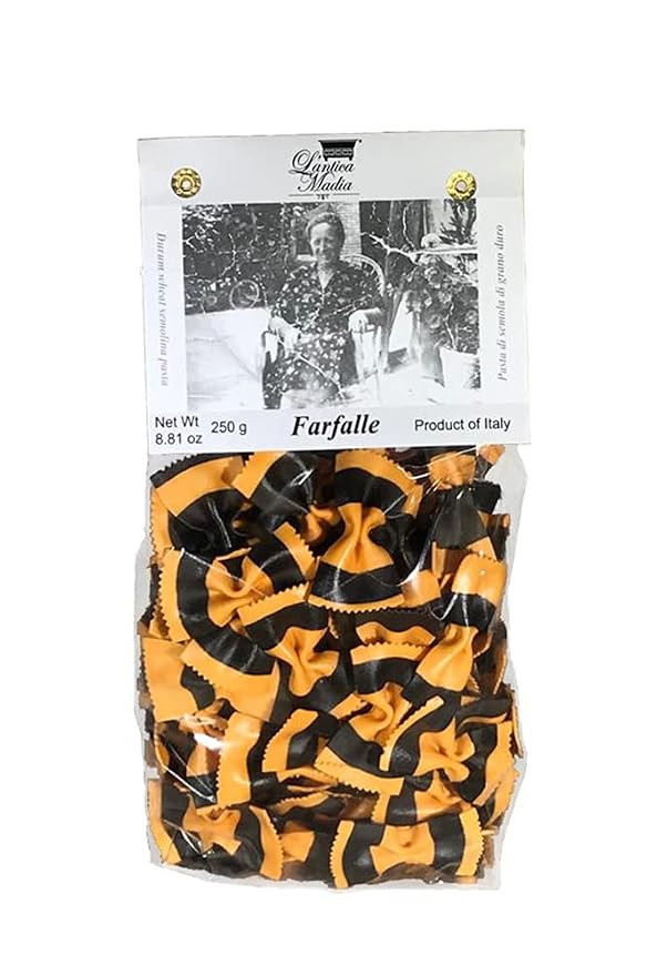 Antica Madia Farfalle Pasta with Paprika and Black Squid Ink | Amazon (US)