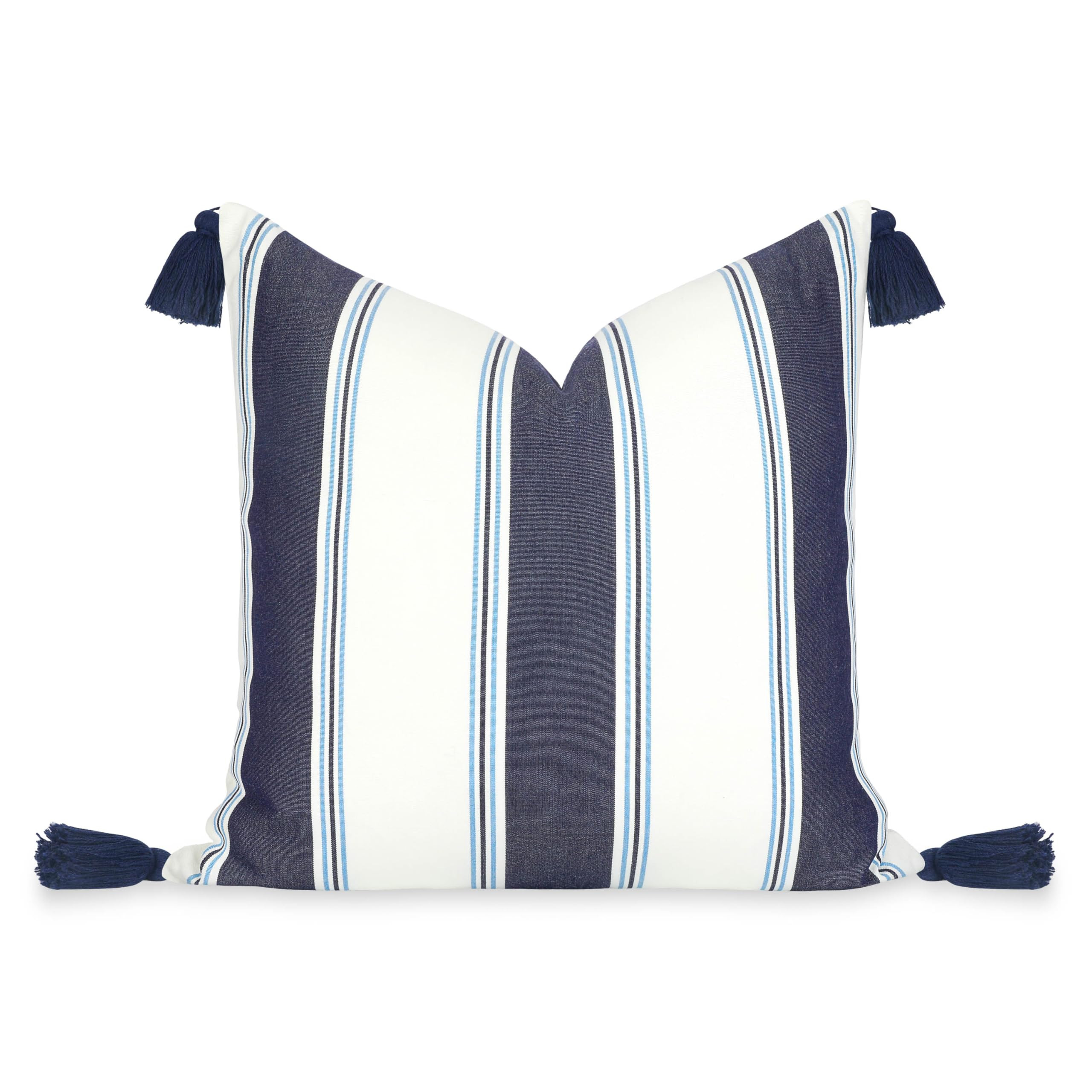 Hofdeco Premium Coastal Hampton Outdoor Performance Throw Pillow Cover Only, 20"x20" Water Repell... | Amazon (US)