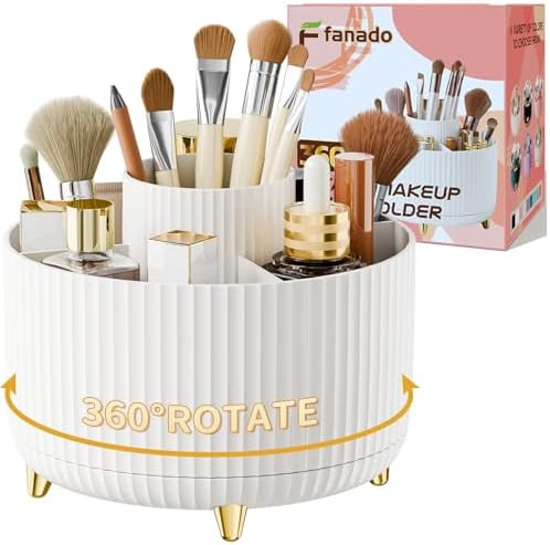360° Rotate Makeup Brush Holder Organizer, Makeup Organizers Countertop, Makeup organization and... | Amazon (US)