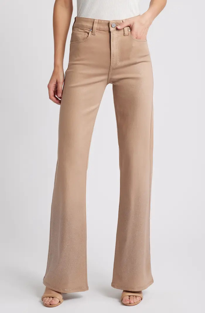 Leenah Shimmer Coated Wide Leg Jeans | Nordstrom Rack