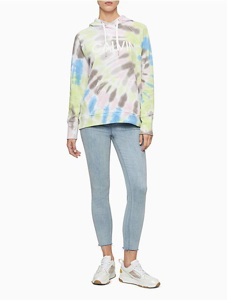 Tie-Dye Logo Raglan Sleeve Hoodie | Calvin Klein (US)