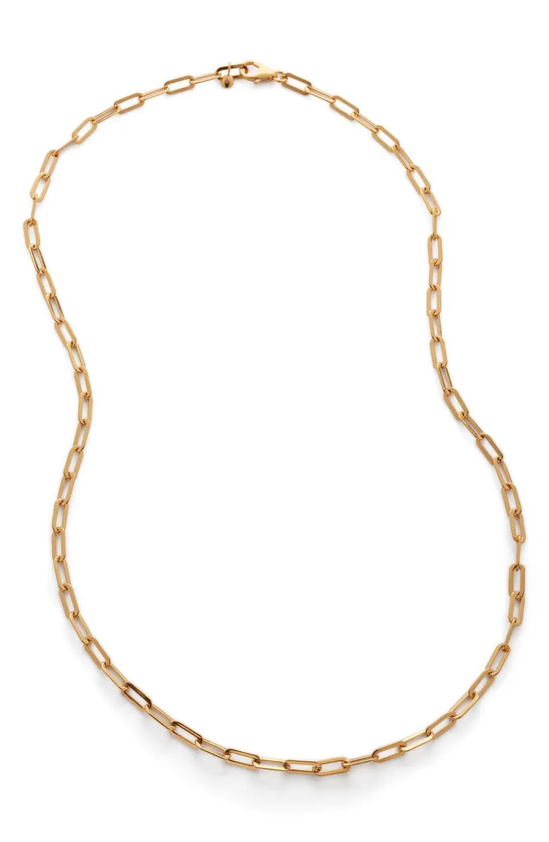 Monica Vinader Deco Paper Clip Chain Necklace | Nordstrom | Nordstrom