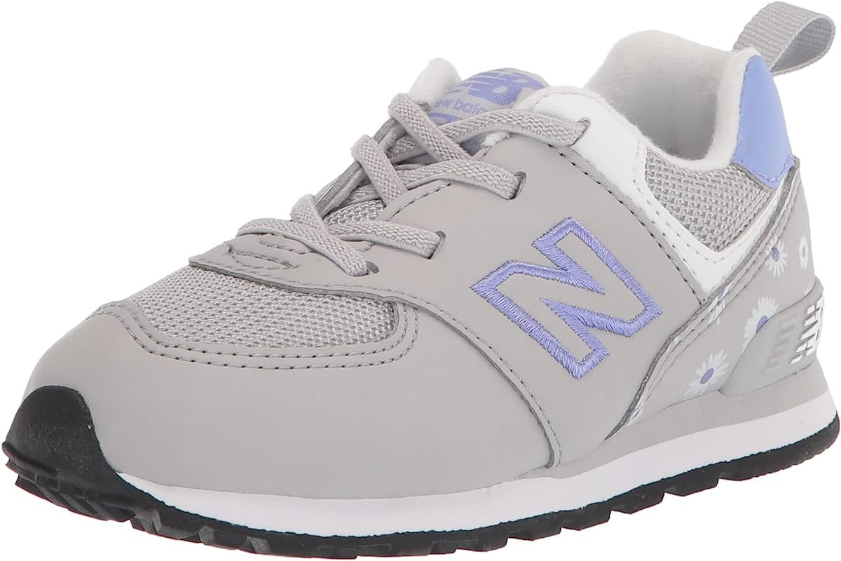 New Balance Kid's 574 V1 Flower Power Bungee Sneaker | Amazon (US)