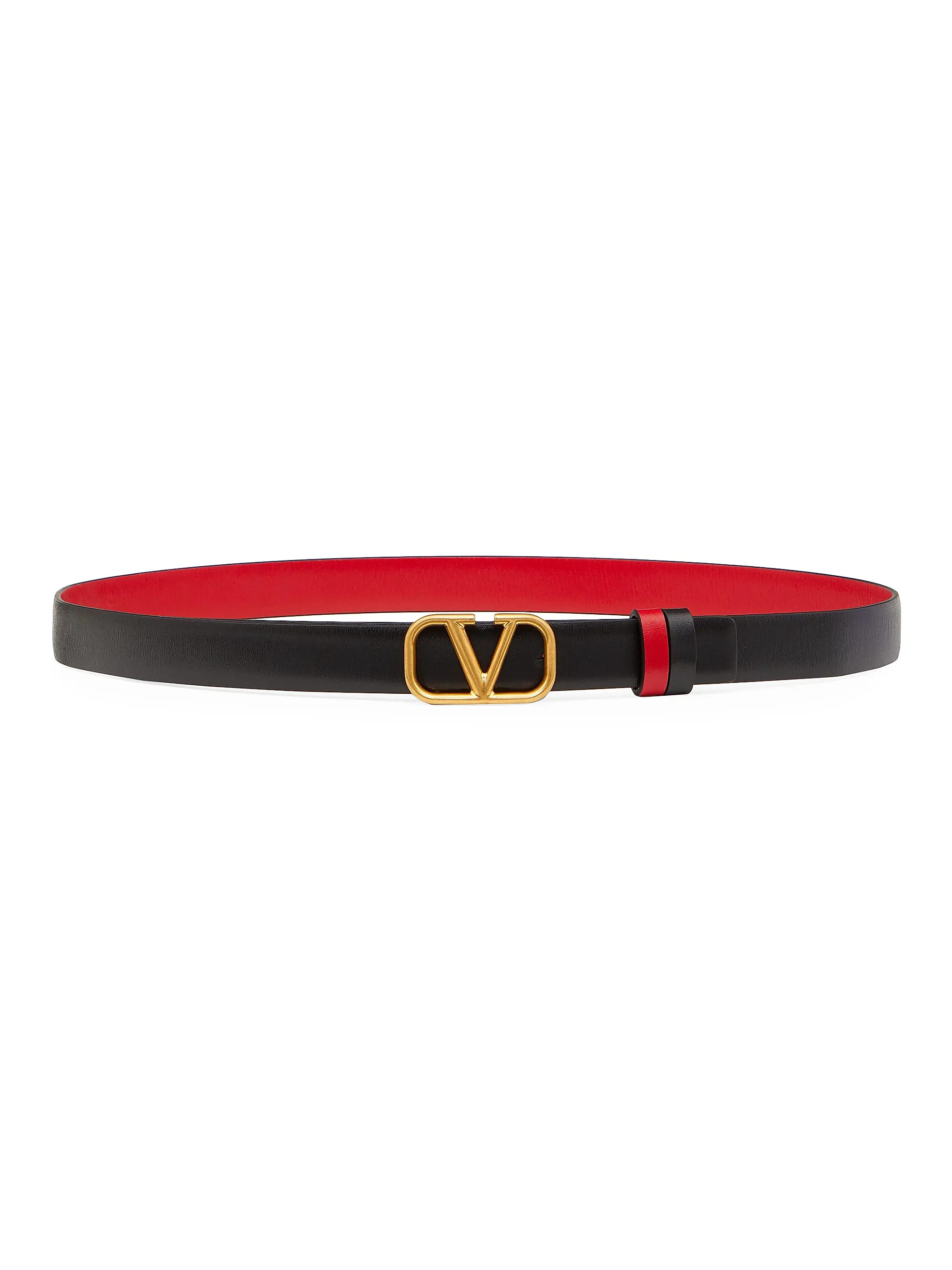 Reversible Vlogo Signature Belt In Glossy Calfskin 20 MM | Saks Fifth Avenue