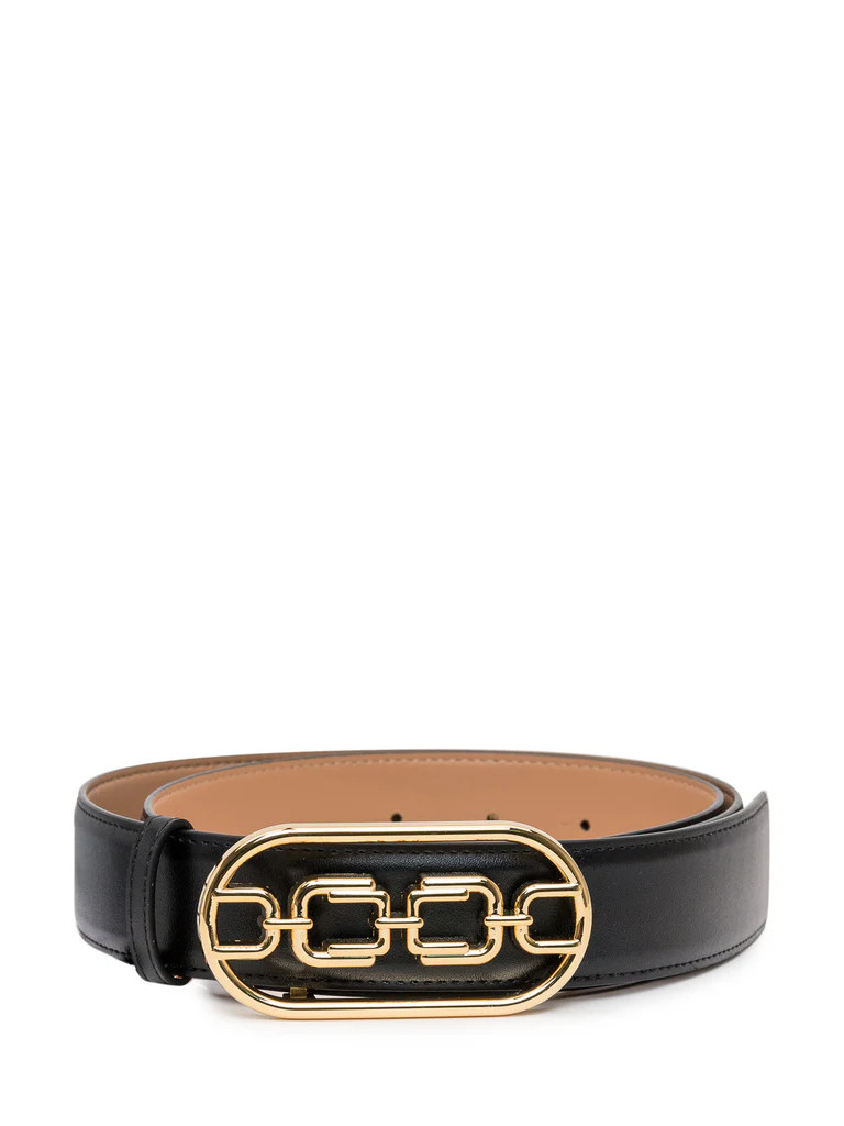 Elisabetta Franchi Chain-Link Buckle Belt | Cettire Global