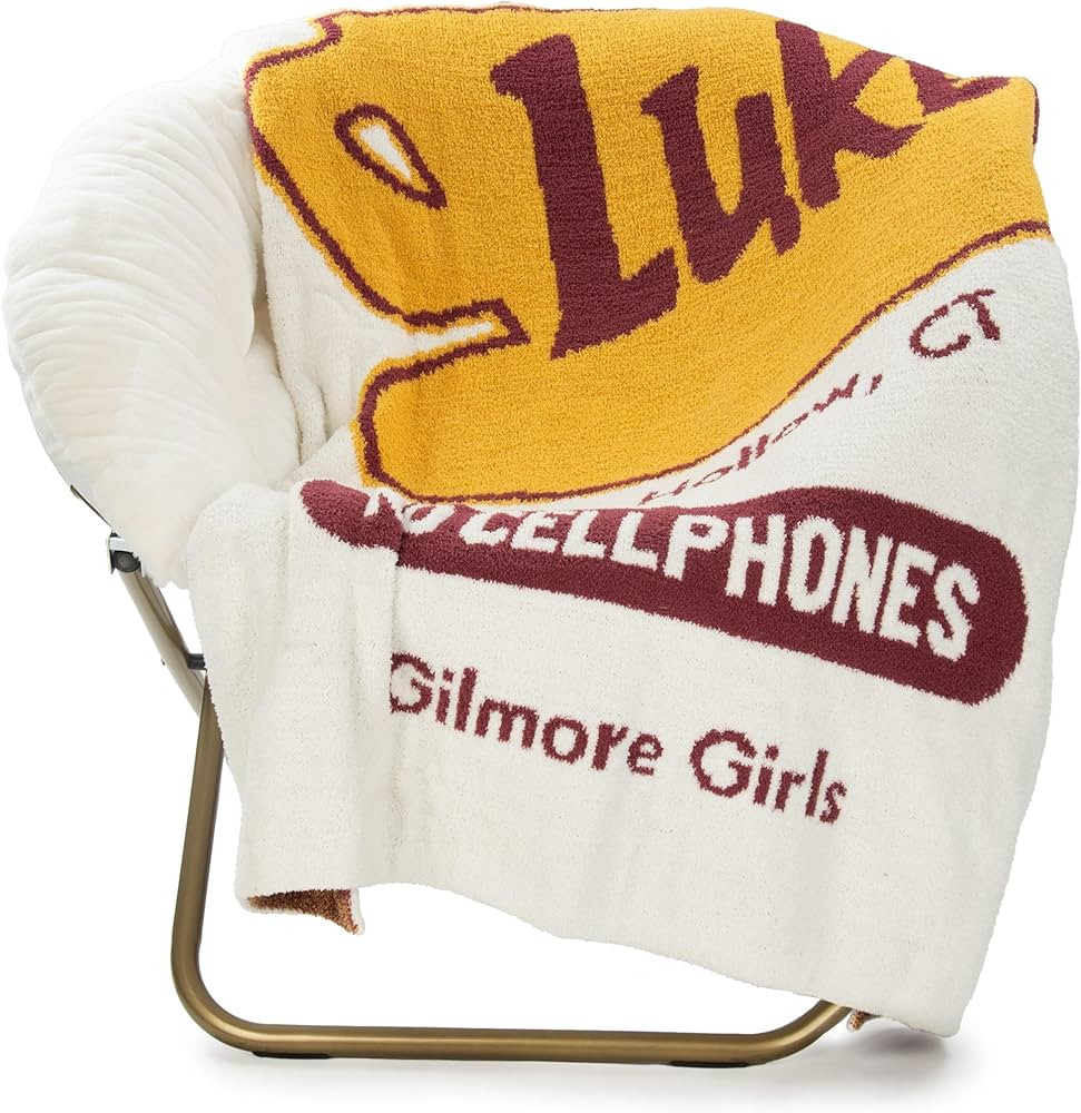 Jay Franco Gilmore Girls Feather Knit Fluffy Throw Blanket - Measures 50 x 60 Inch, Super Soft Li... | Amazon (US)