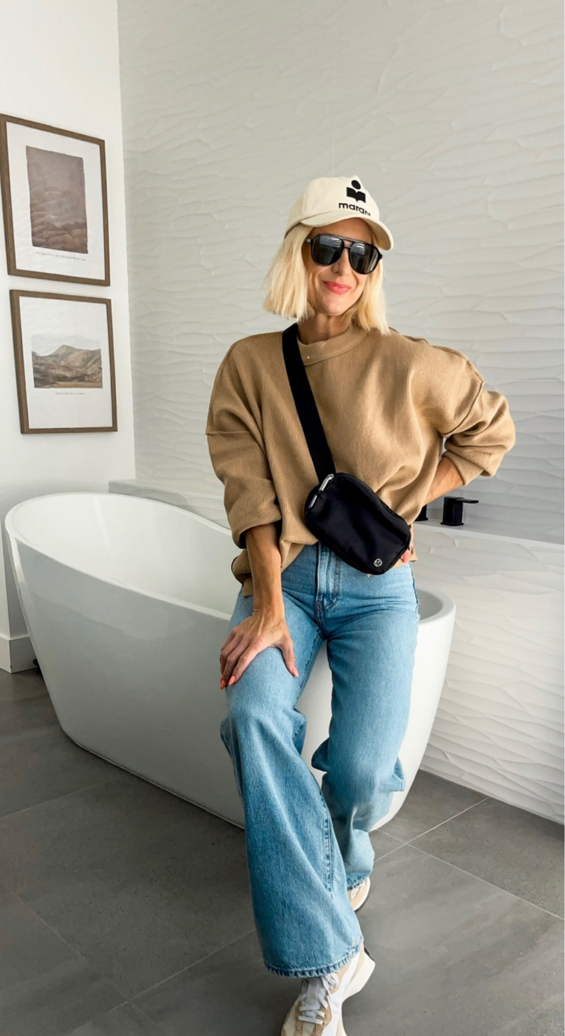 Huge sale on jeans - buy more save more!
NB sneakers restocked. GO!
The BEST free people inspired sweaters on Amazon!  Tons of color options & budget friendly .

Sizes 
Jeans: run tts, wearing 27x32
Sweaters: if your looking for oversized fit grab your true size. Wearing medium in tan and stripe.

#LTKsalealert #LTKSeasonal #LTKshoecrush