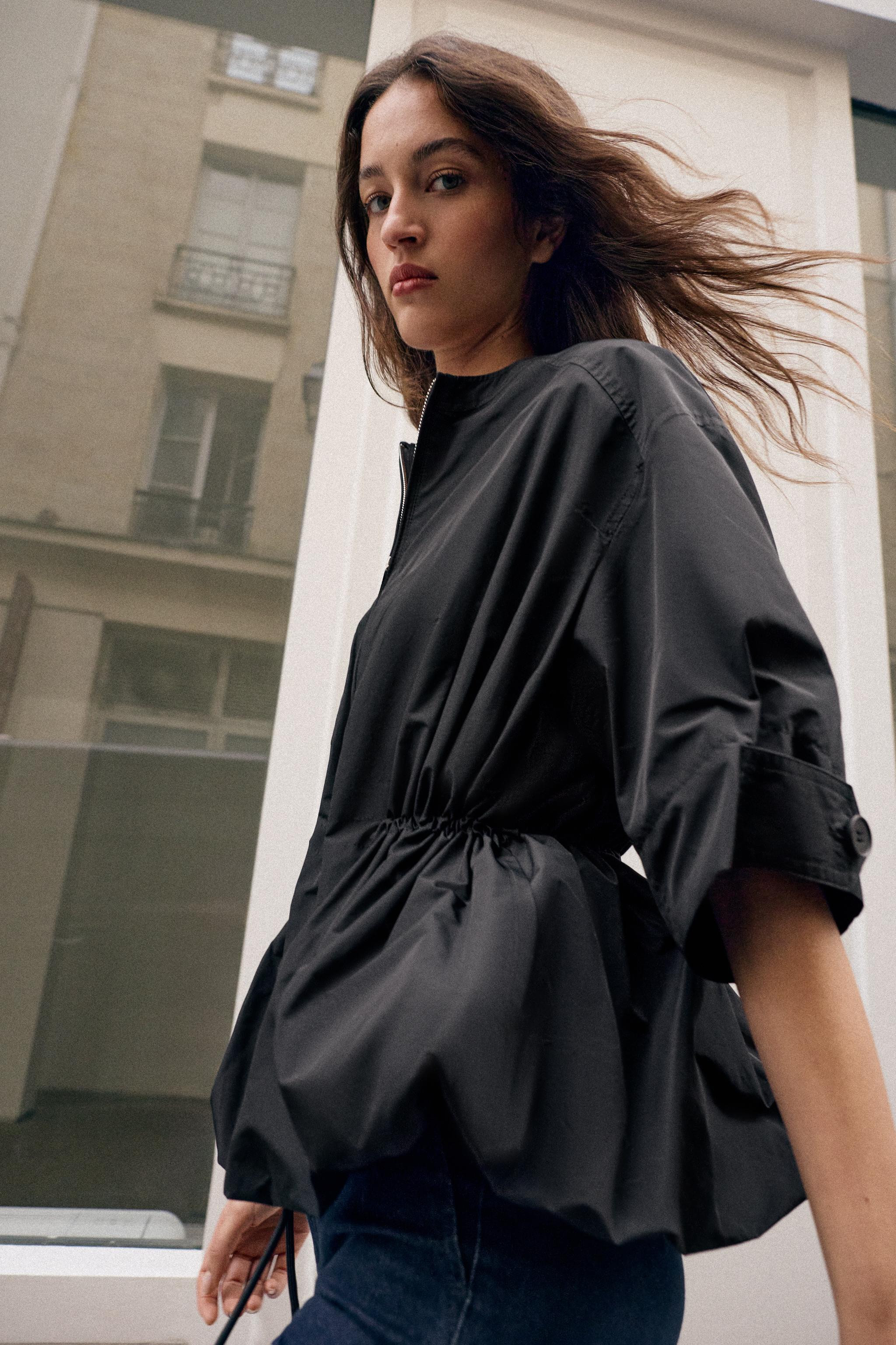 SHORT SLEEVE BALLOON PARKA | Zara US