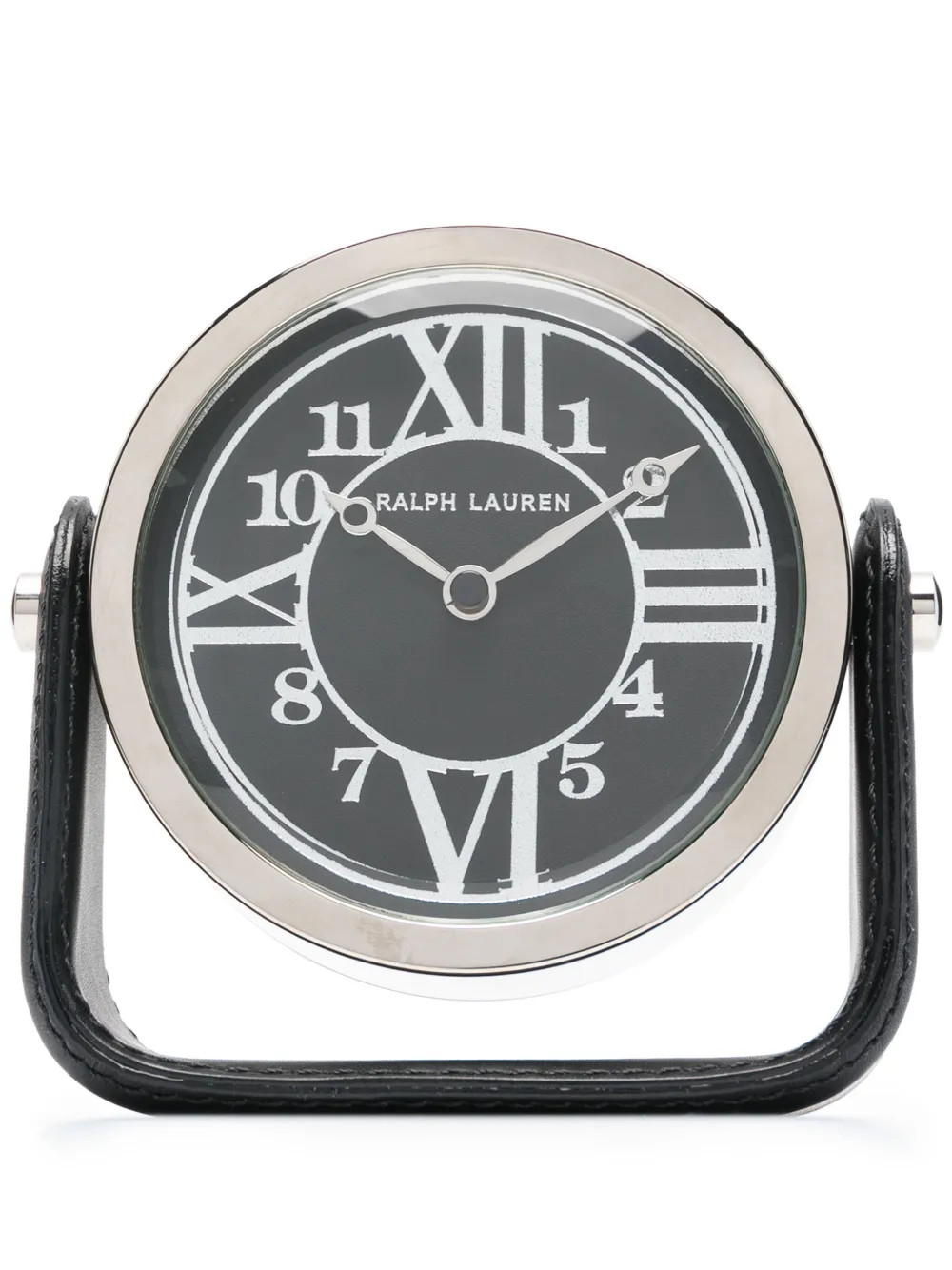 Ralph Lauren Home Brennan Leather Clock  | Black | FARFETCH ID | Farfetch Global