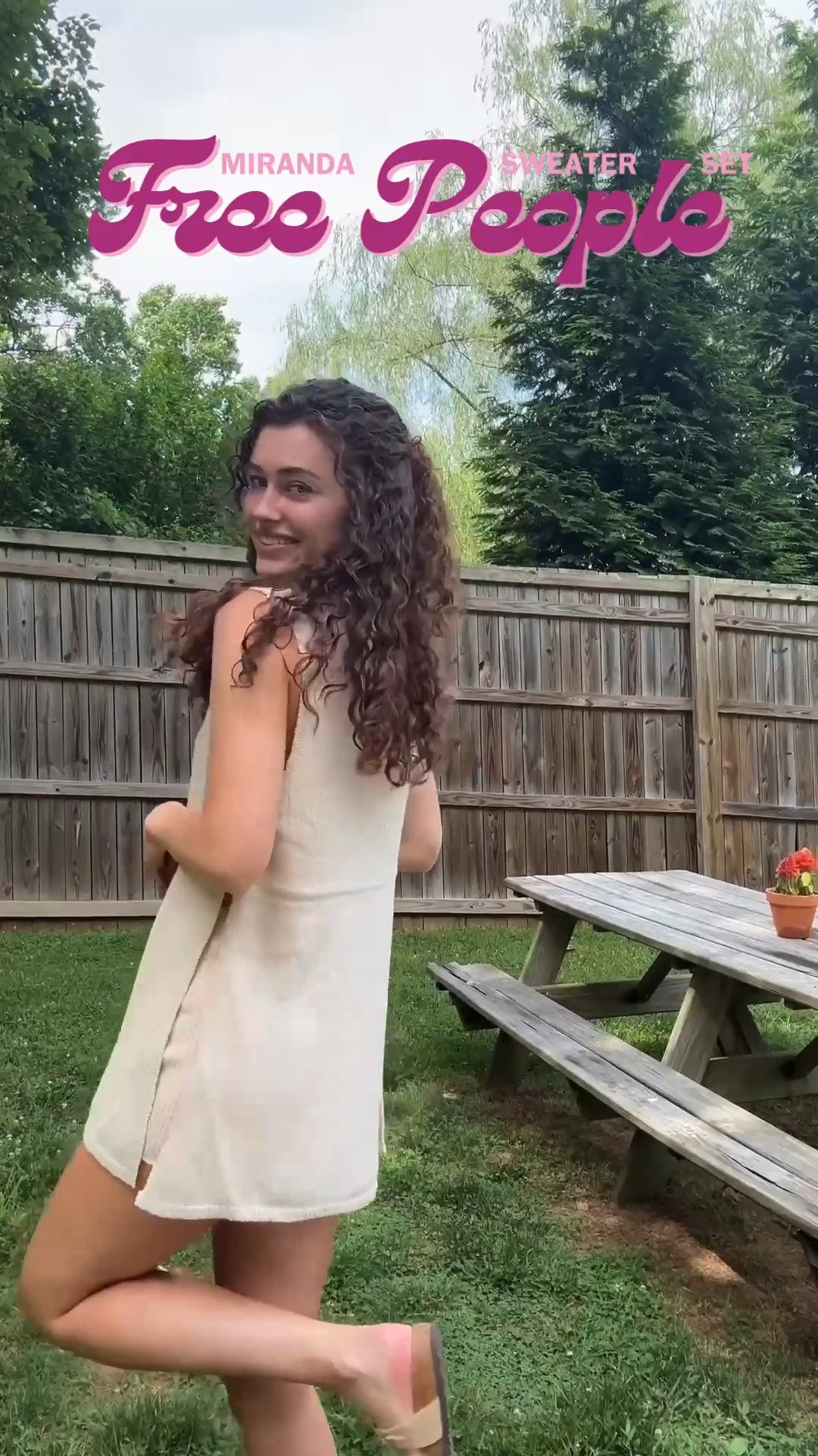 Free People Miranda Sweater Set 🌺🤍🥥 new summer staple!! Wearing size small 

#LTKSummerSales #LTKStyleTip