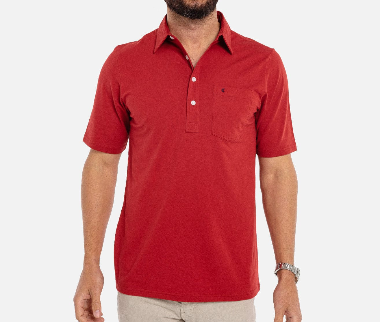Top-Shelf Players Shirt - Rodeo Red | Criquet Apparel