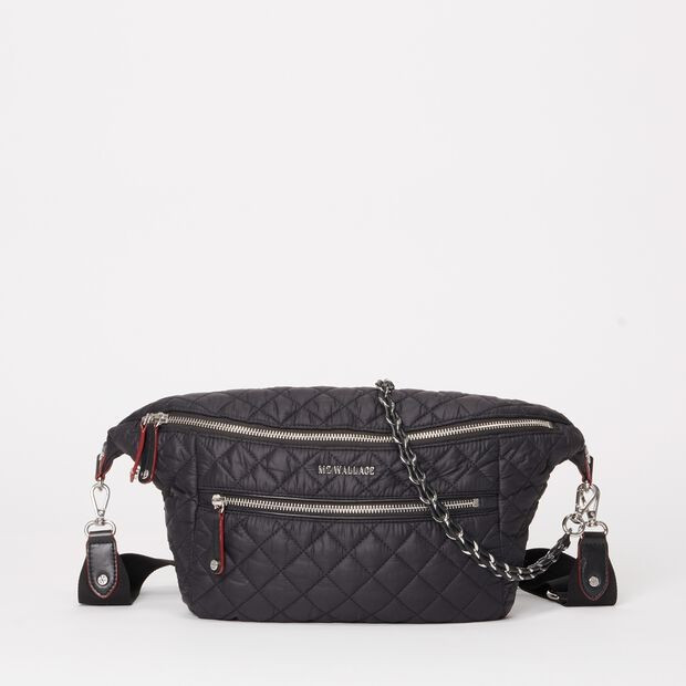 MZ Wallace Black Oxford Crossbody Sling Bag | MZ Wallace