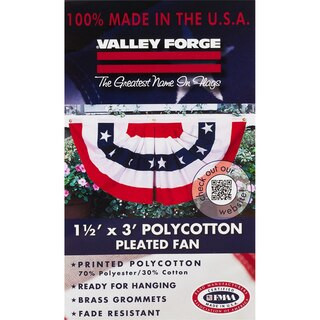 Valley Forge Pleated Fan Flag, 1.5 x 3 ft | CVS Health