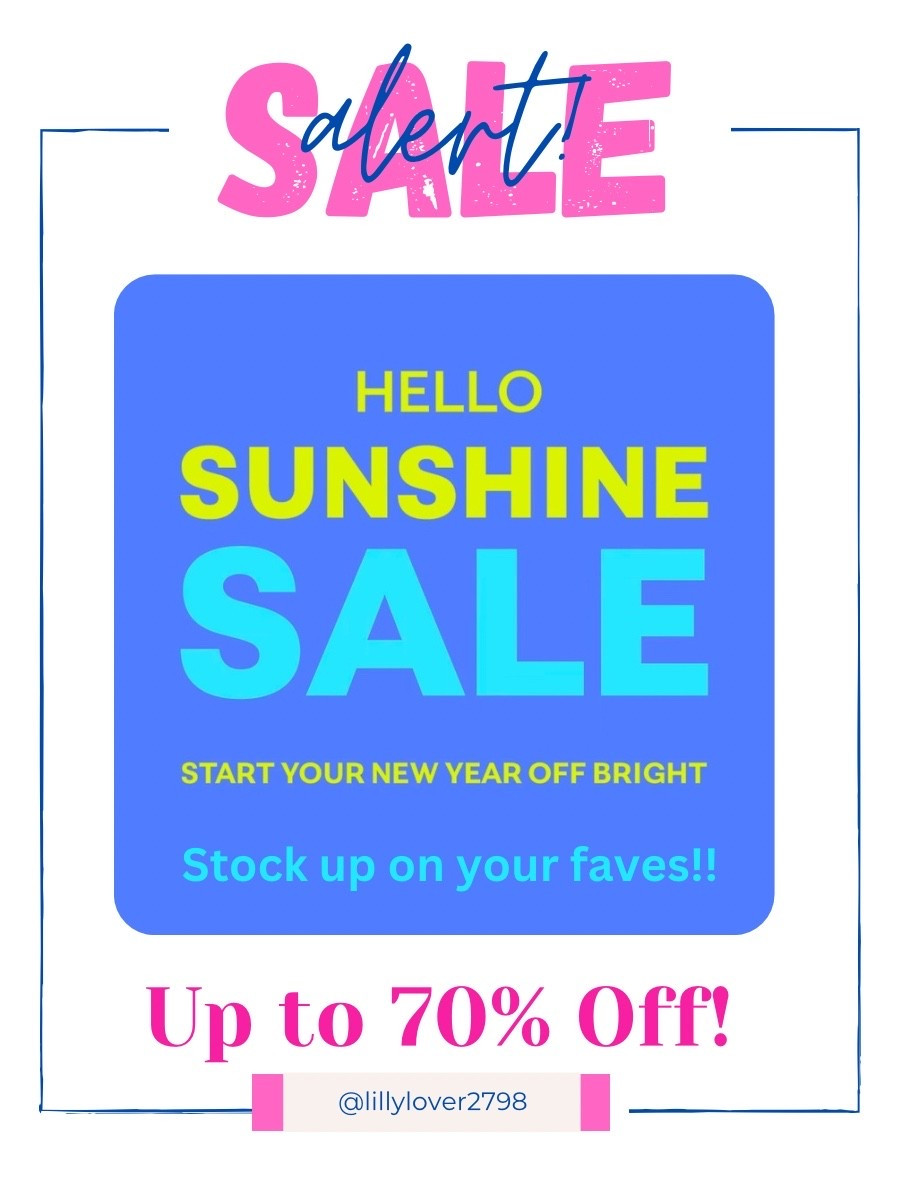Lilly Pulitzer Sale

HELLO SUNSHINE ☀️🌸
The Lilly Pulitzer Sunshine Sale is here—up to 70% off!
Stock up on bright prints, resort staples, and all your favorite Lilly looks 💖🌴

I have linked some of my must haves below!! 

#LillyPulitzer
#LillySale
#SunshineSale
#LTKSale
#LTKFinds
#LTKStyle
#ResortStyle
#PreppyStyle
#ColorfulFashion
#BoldPrints
#PalmPrintPerfection
#SaleAlert
#ShopTheSale
#SpringStyle
#LTKWedding

Lilly Pulitzer sale, Sunshine Sale, Lilly dresses, resort wear, preppy style, colorful fashion, palm print dresses, vacation outfits, LTK sale finds, resort wear, swim, wedding guest, workwear, 




#LTKSaleAlert #LTKTravel #LTKWorkwear