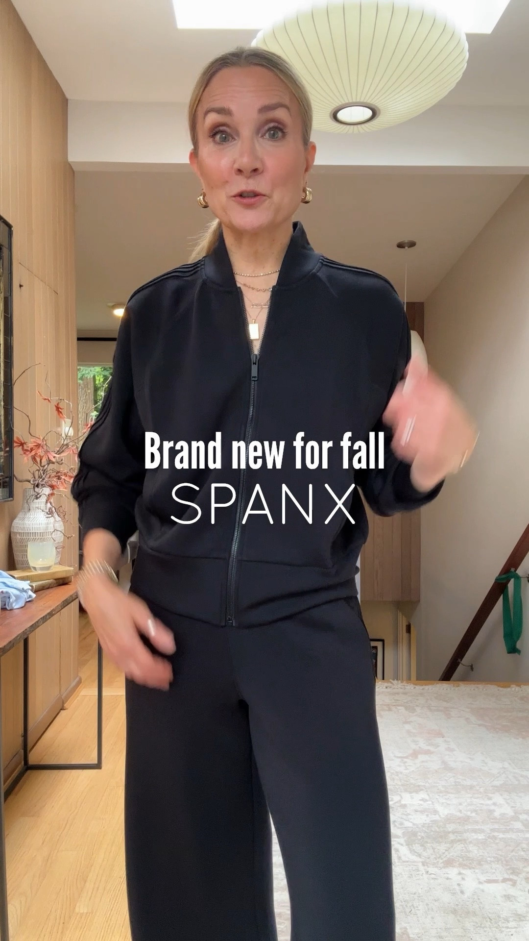One look at the style & detail on the new @Spanx AirEssentials Pintuck Track jacket & wide leg pants, and I was sold!

The sporty vibe + cloud soft fabric makes the ultimate comfort situation. One & done chic for travel or everyday, plus these pieces are so good, I guarantee you’ll be mixing & matching them with your entire closet!

I’m 5’6” and wear small in both top and bottom in the regular length. Use our code LSWXSPANX for first time purchases. 
#spanx #spanxpartner

#LTKootd #LTKOver40 #LTKTravel