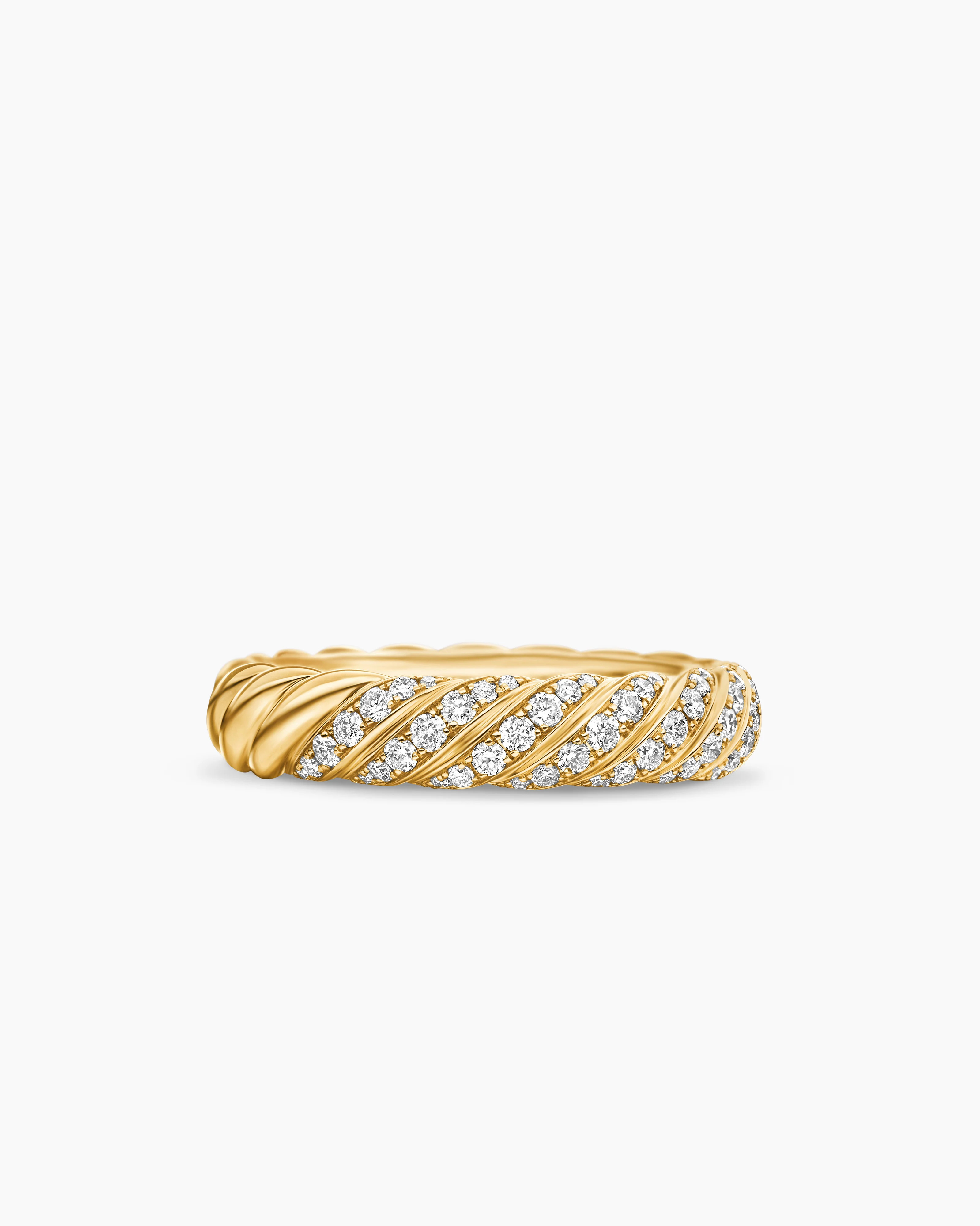 Sculpted Cable Band Ring | David Yurman