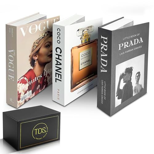 Designer Fake Books for Home Decor - Minimalist Coffee Table Decor, Celebrating Graduations - Set of 3 (Light) | Amazon (US)