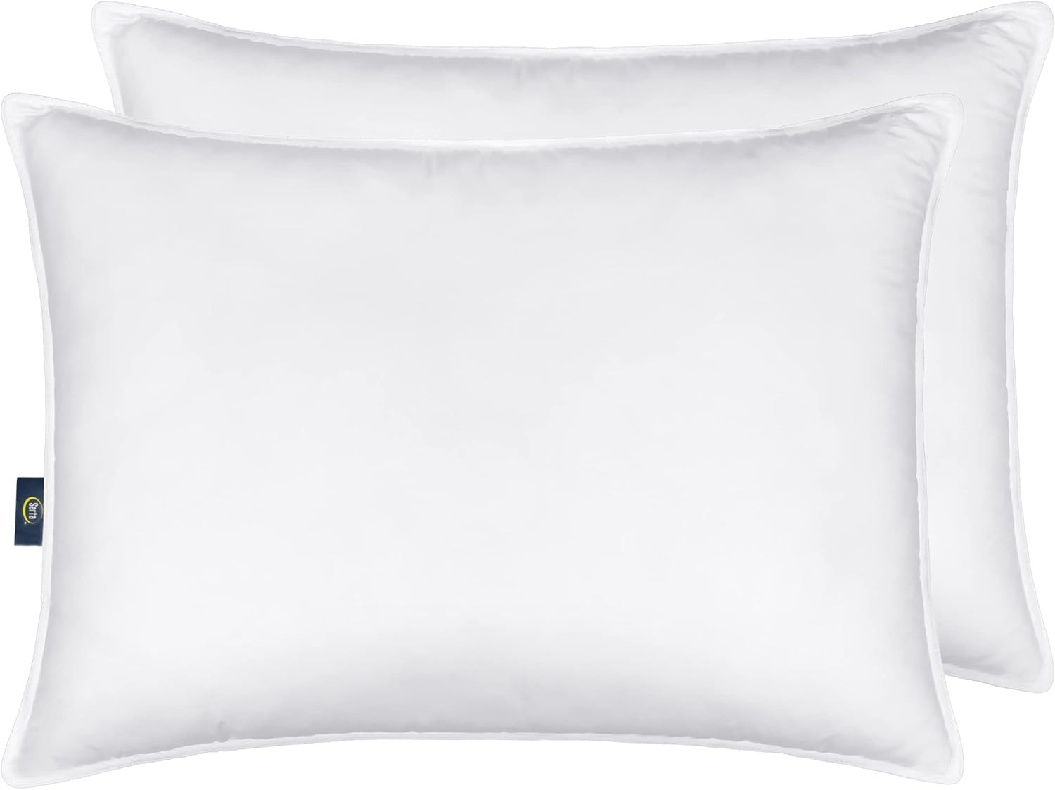 Serta Down Illusion Soft Hypoallergenic Soft/Medium Bed Pillows for Side, Stomach or Back Sleeper... | Amazon (US)
