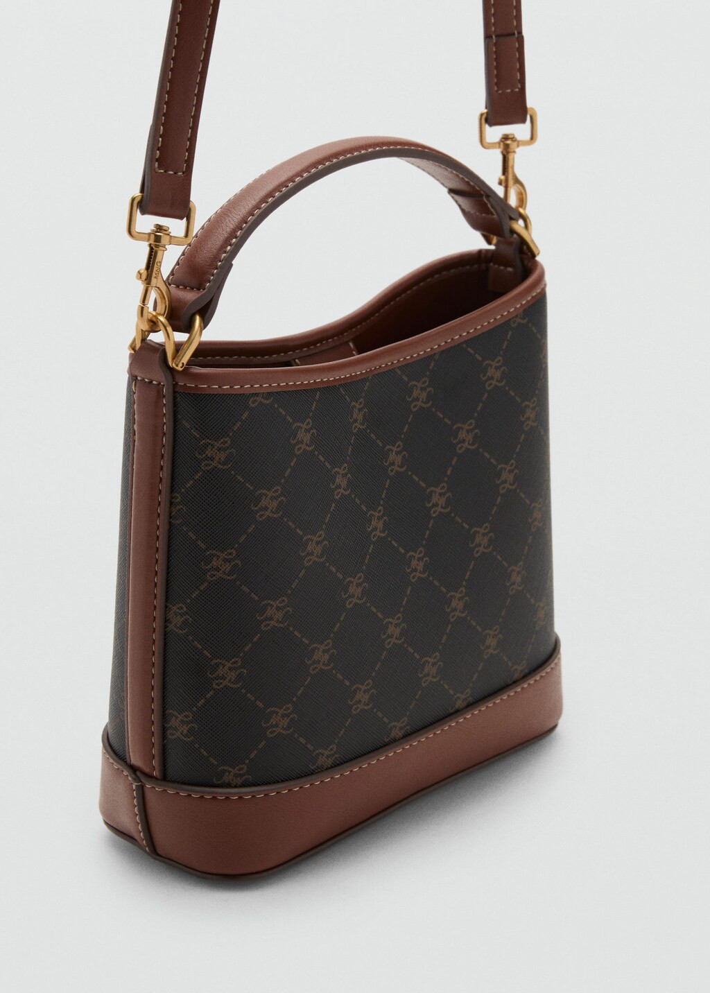 Small bucket bag brown - Woman - One size - MANGO | Mango (US/MX/AU)