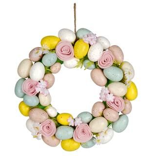 14" Rose & Egg Wreath by Ashland® | Michaels Stores