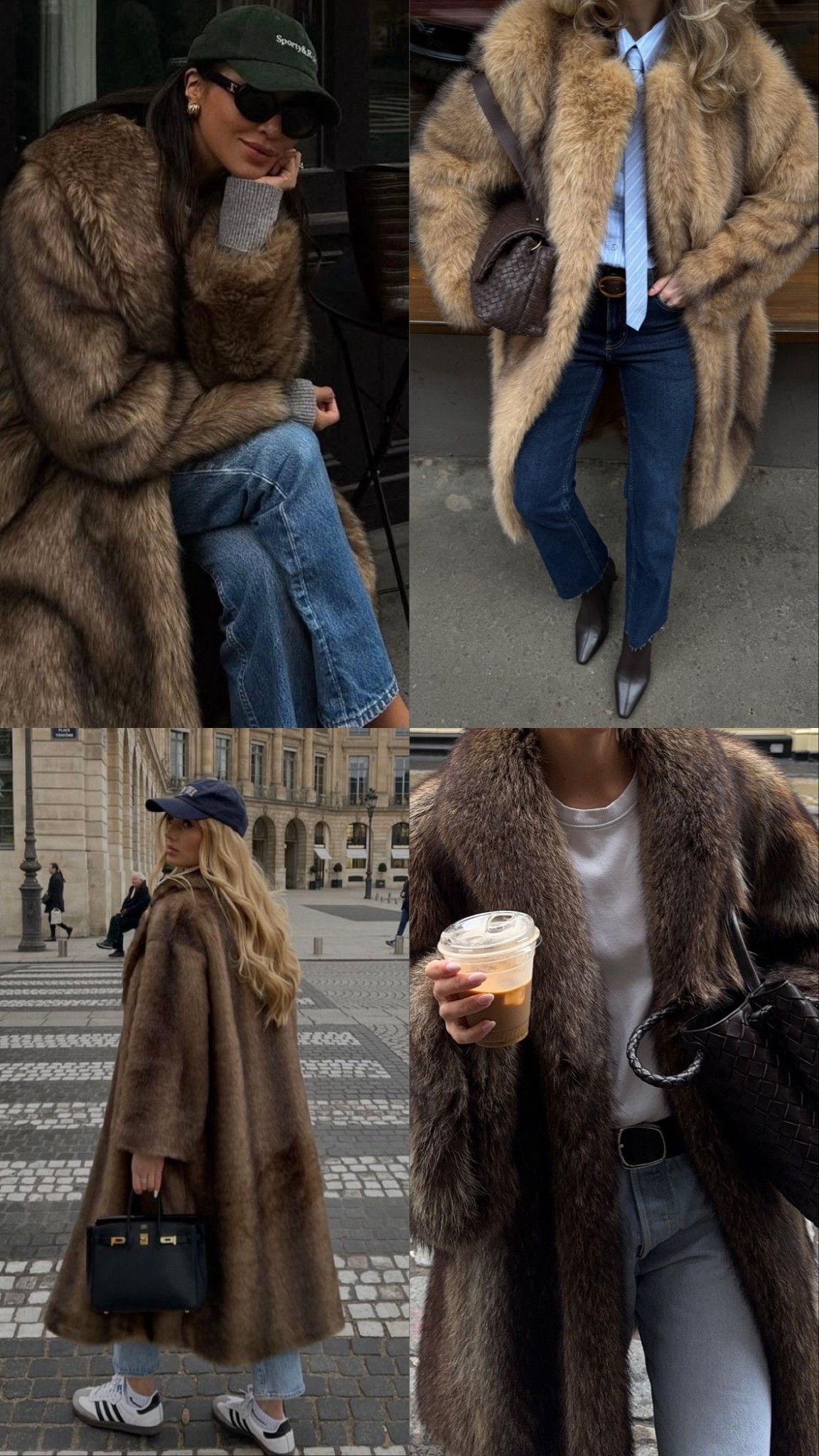 Brown fur coats, faux fur coat, neutral fur coat 

#LTKSeasonal