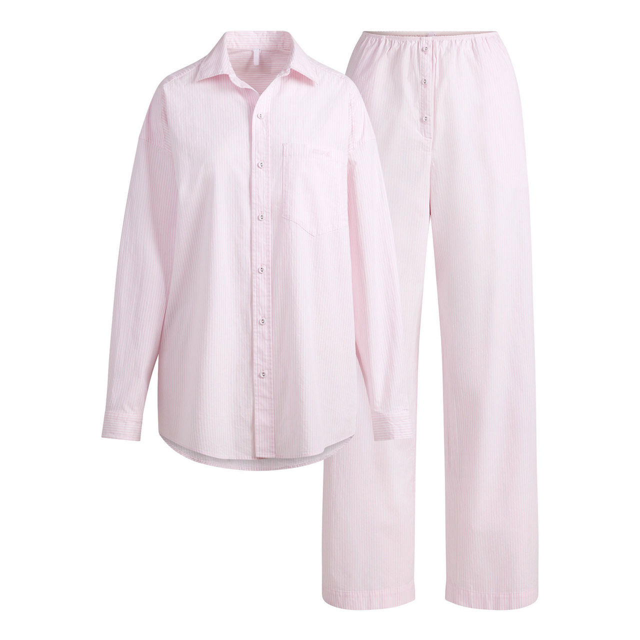 SKIMS Oversized Long Set Cherry Blossom Stripe - Pink | Brown Thomas (IE)