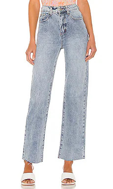 superdown Sierra High Waisted Jean in Light Blue Wash from Revolve.com | Revolve Clothing (Global)