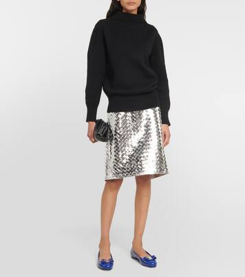 Vara Bow croc-effect leather ballet flats | Mytheresa (US/CA)