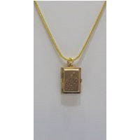 Vintage Gold Tone Locket Pendant Necklace | 8810 Middle Page | Etsy (US)