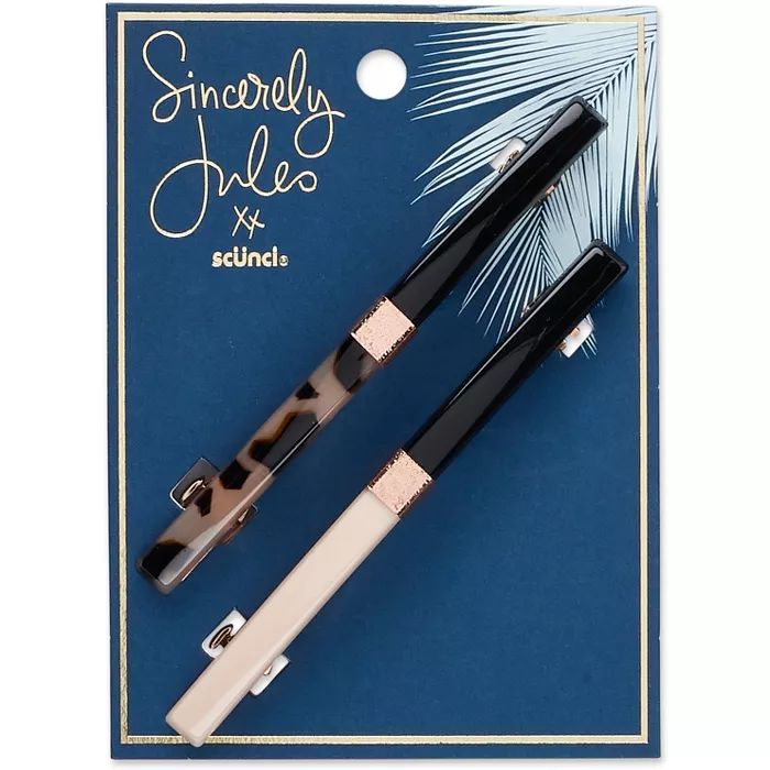 Sincerely Jules by Scünci Long Barrette - 2 ct | Target