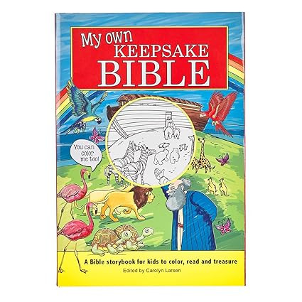 My Own Keepsake Bible: A Kids Bible Storybook to Color | Amazon (US)