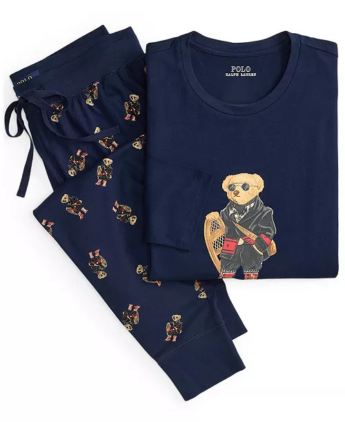 Men's Bear Pajama Set | Macy's