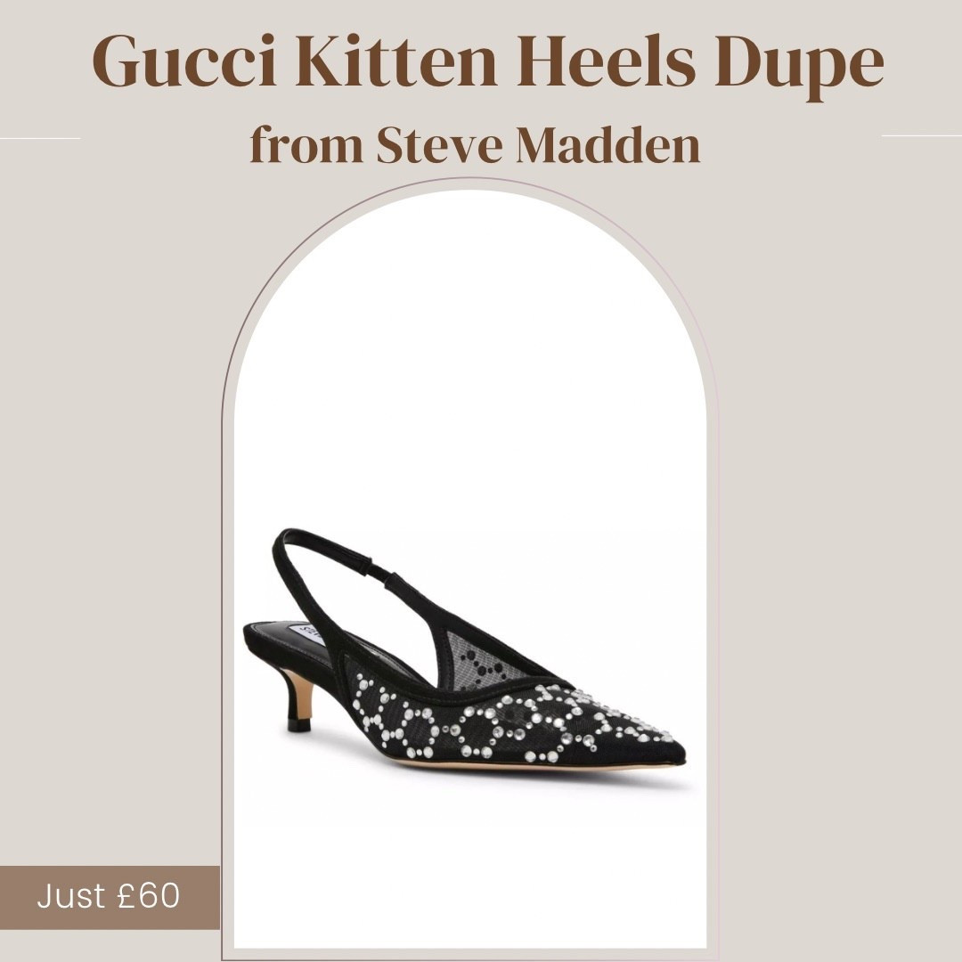 Stunning statement shoes from Steve Madden that are the perfect accompaniment to a jeans and a nice top outfit! 

• Shoes • Gucci Slingbacks • Mesh Shoes • Jeans and a nice top • Embellished Shoes • Kitten Heels • Denim and Diamanté • Designer Inspired • 

#LTKdatenight #LTKshoes #LTKstyletip