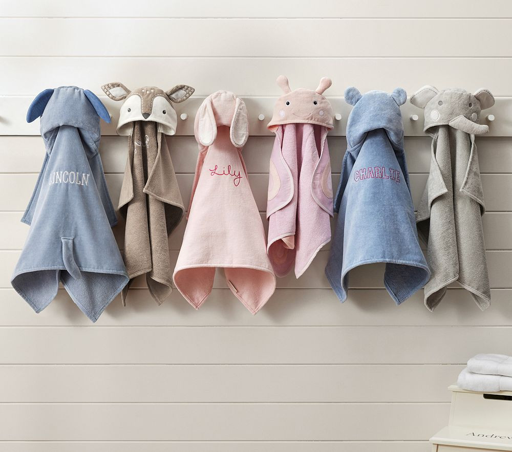 Critter Baby Hooded Towel Collection | Pottery Barn Kids