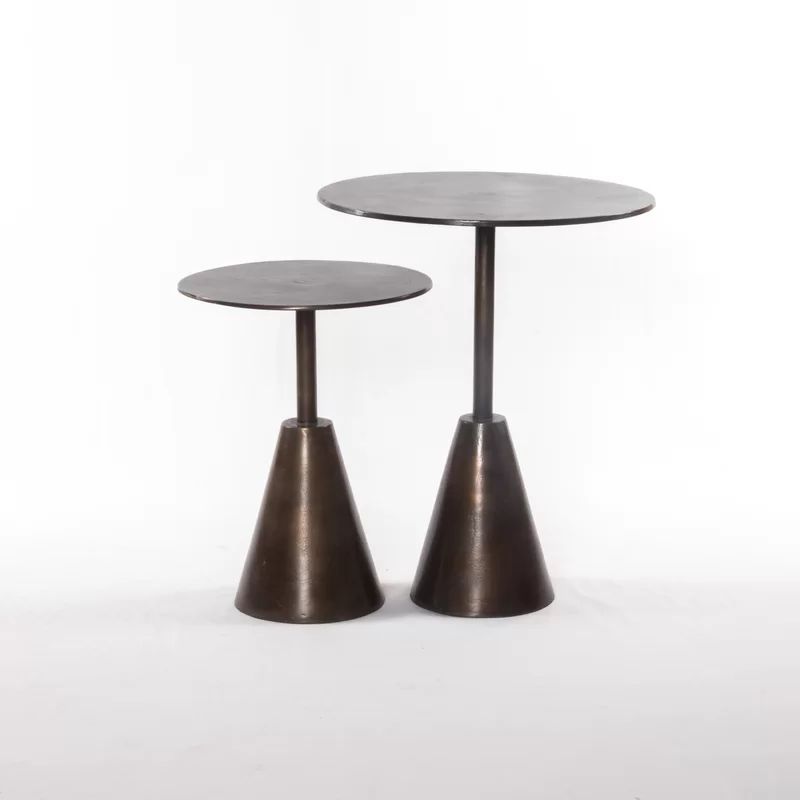Arnfinn Pedestal Nesting Tables (Set of 2) | Wayfair North America