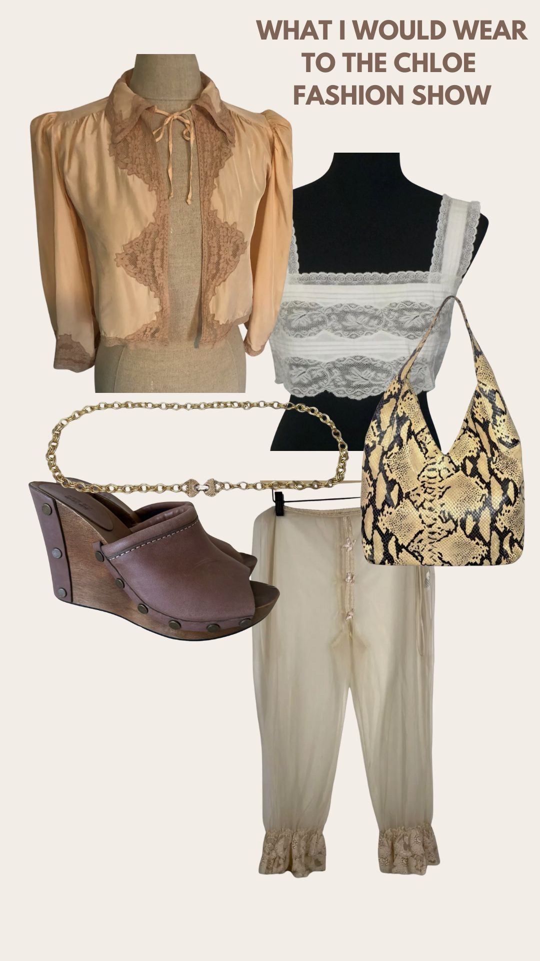 All vintage Chloe runway look! 