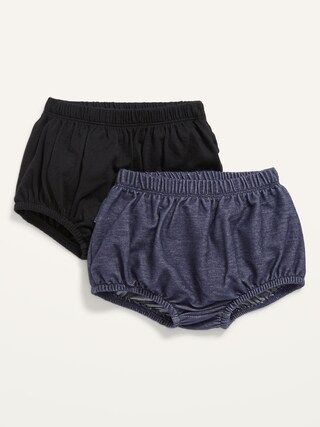 Unisex Jersey Ruffle-Back Bloomer Shorts 2-Pack for Baby | Old Navy (US)