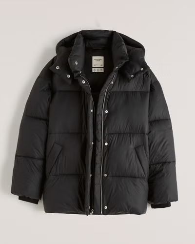Oversized Mid Puffer | Abercrombie & Fitch (US)