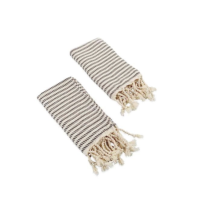 Ahenque Set of 2 Hand-loomed Natural Dish Clothes, Kitchen Towel Set, Cotton&Bamboo Blend, Soft& ... | Amazon (US)