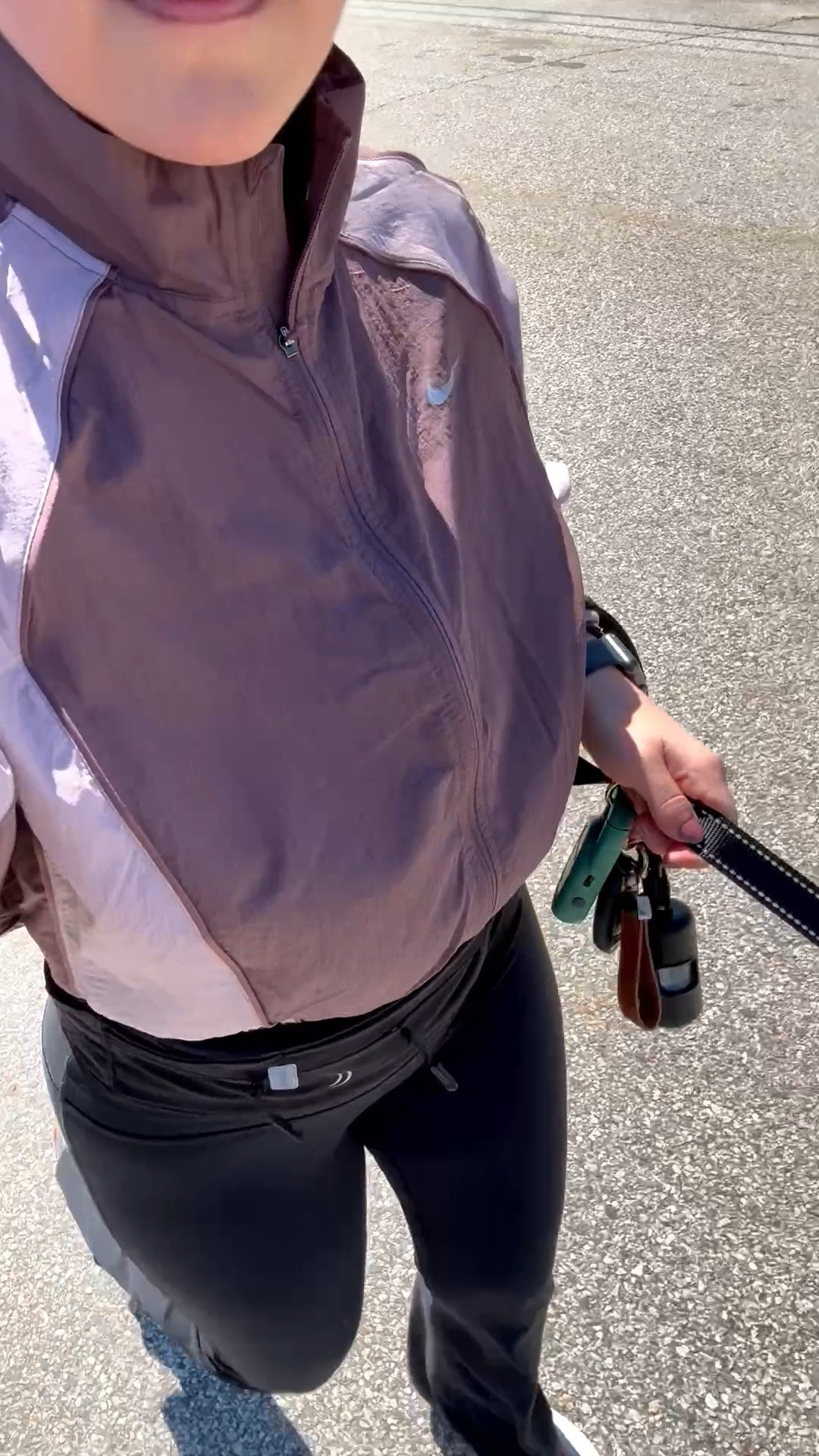 xs jacket, very cropped, great for when you’re wearing a running/walking belt, small short curve love bottoms, sneakers are tts. 

#LTKPetite #LTKActive #LTKSeasonal