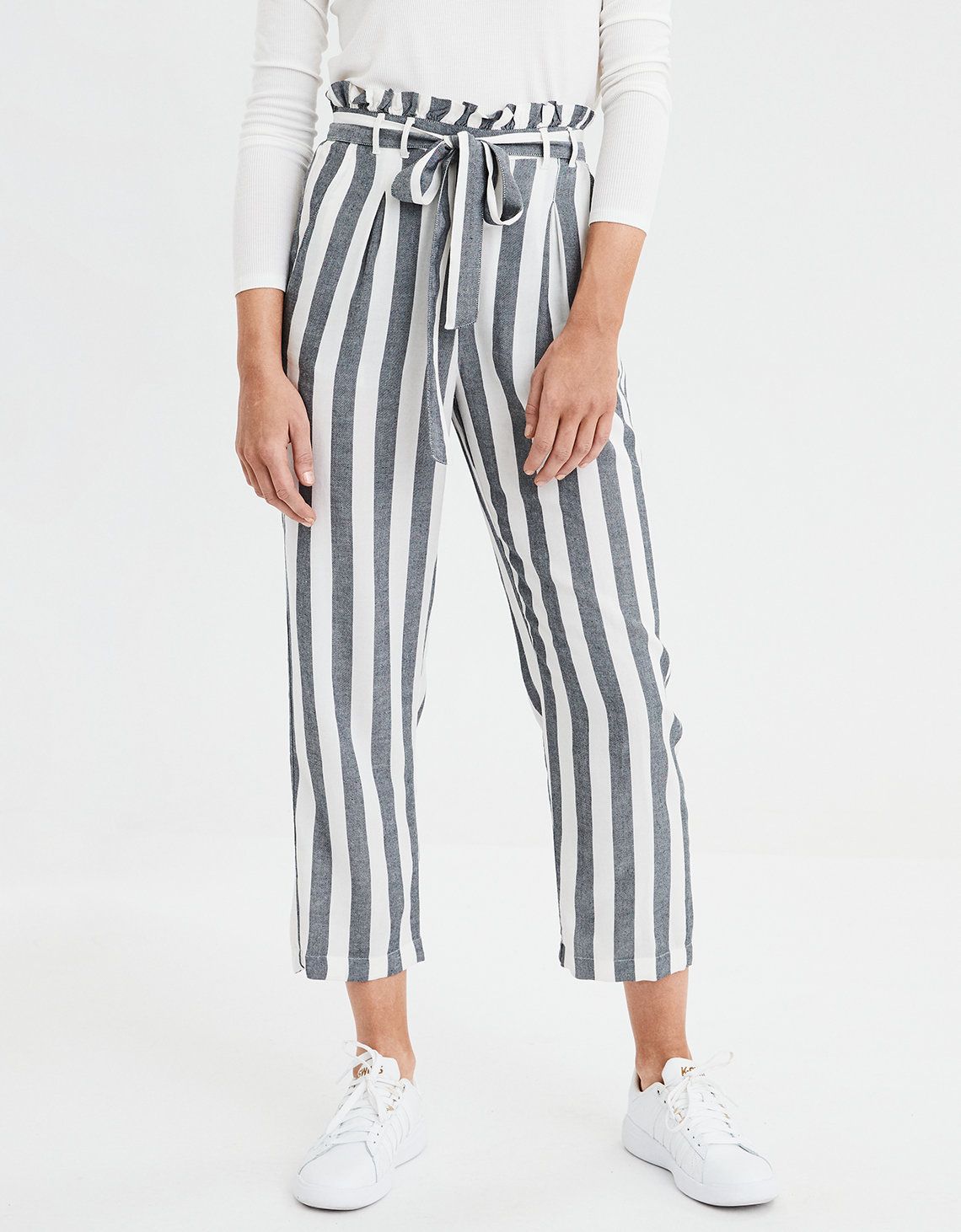 AE High-Waisted Paperbag Tapered Pant, Multi | American Eagle Outfitters (US & CA)