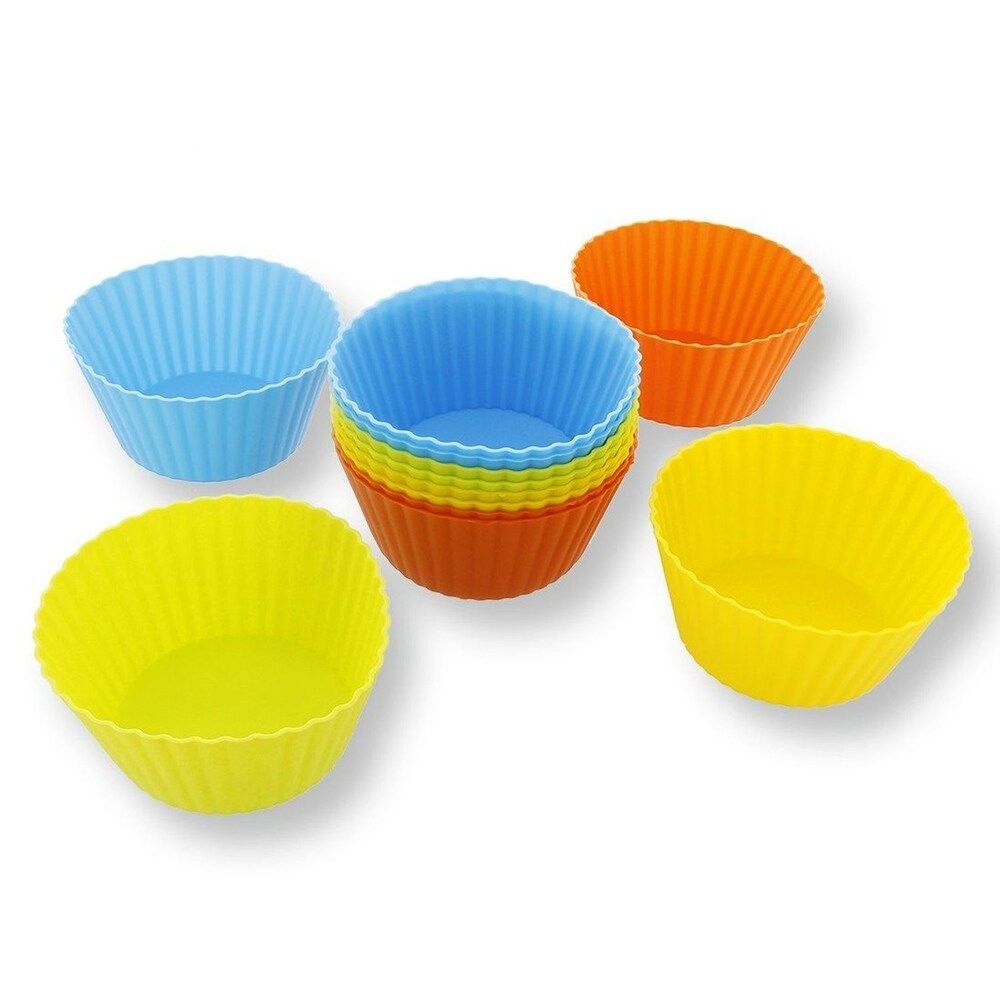 12-Pack Silicone Cupcake Liners Round Reusable Muffin Mold Baking Cups Pastry 4 | Bed Bath & Beyond