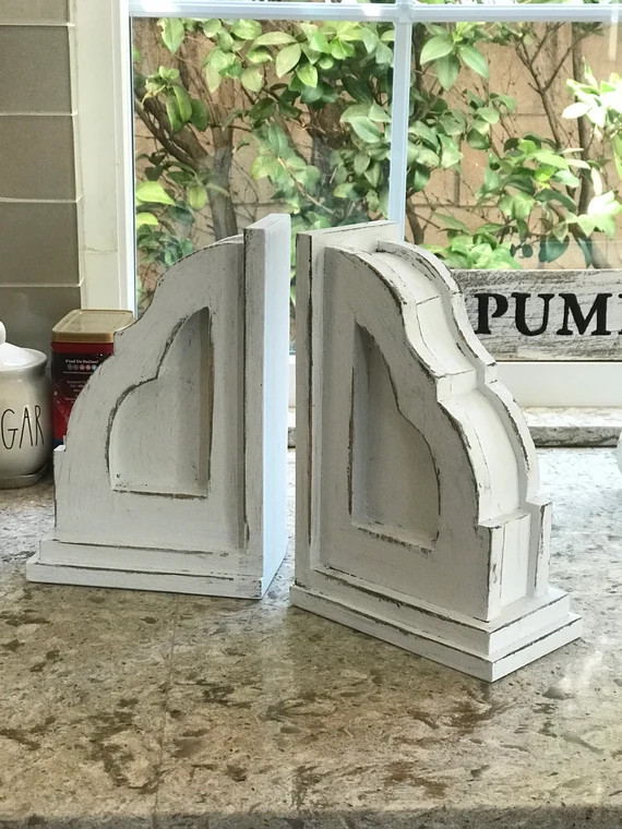 The Vintage Corbel Bookends, corbel bookends, vintage inspired decor, vintage | Etsy (US)