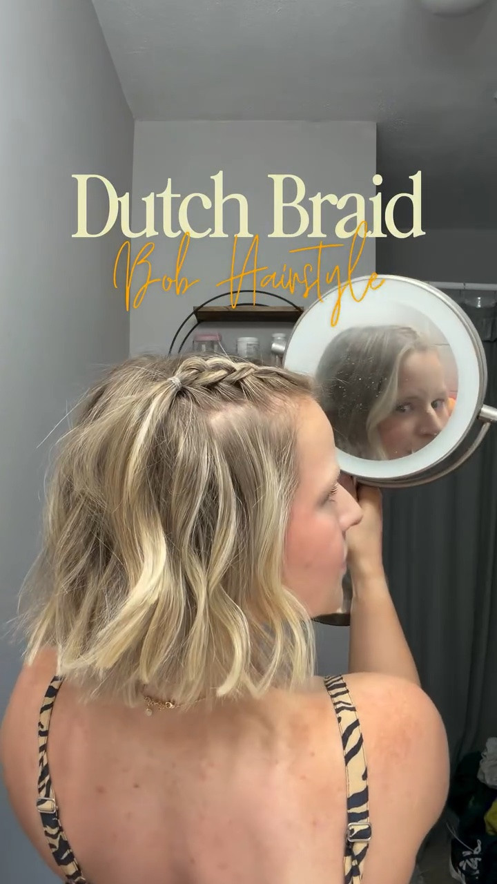 We’re back with the bob hairstyle tutorials, ya’ll!!!!!! 🎀 

Today’s style is a simple Dutch braid done 2 ways. It’s an easy style to pull your hair out of your face and add a little oomph that looks like you tried way harder than it really is. 

Let me know, would you try this style? What styles do we want to see next? 😊