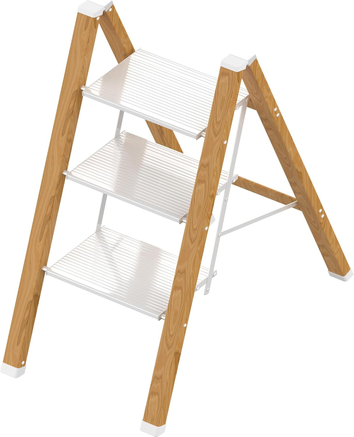 3 Step Ladder, Portable Step Ladder Folding, Lightweight Step Ladder with Anti-Slip Pedal, Alumin... | Amazon (US)