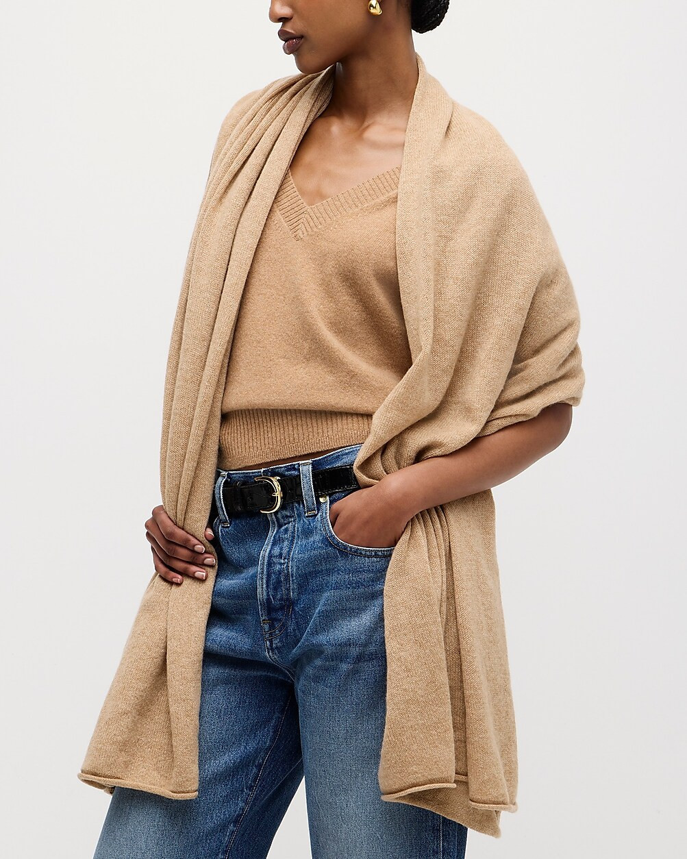 Oversized cashmere wrap | J. Crew US