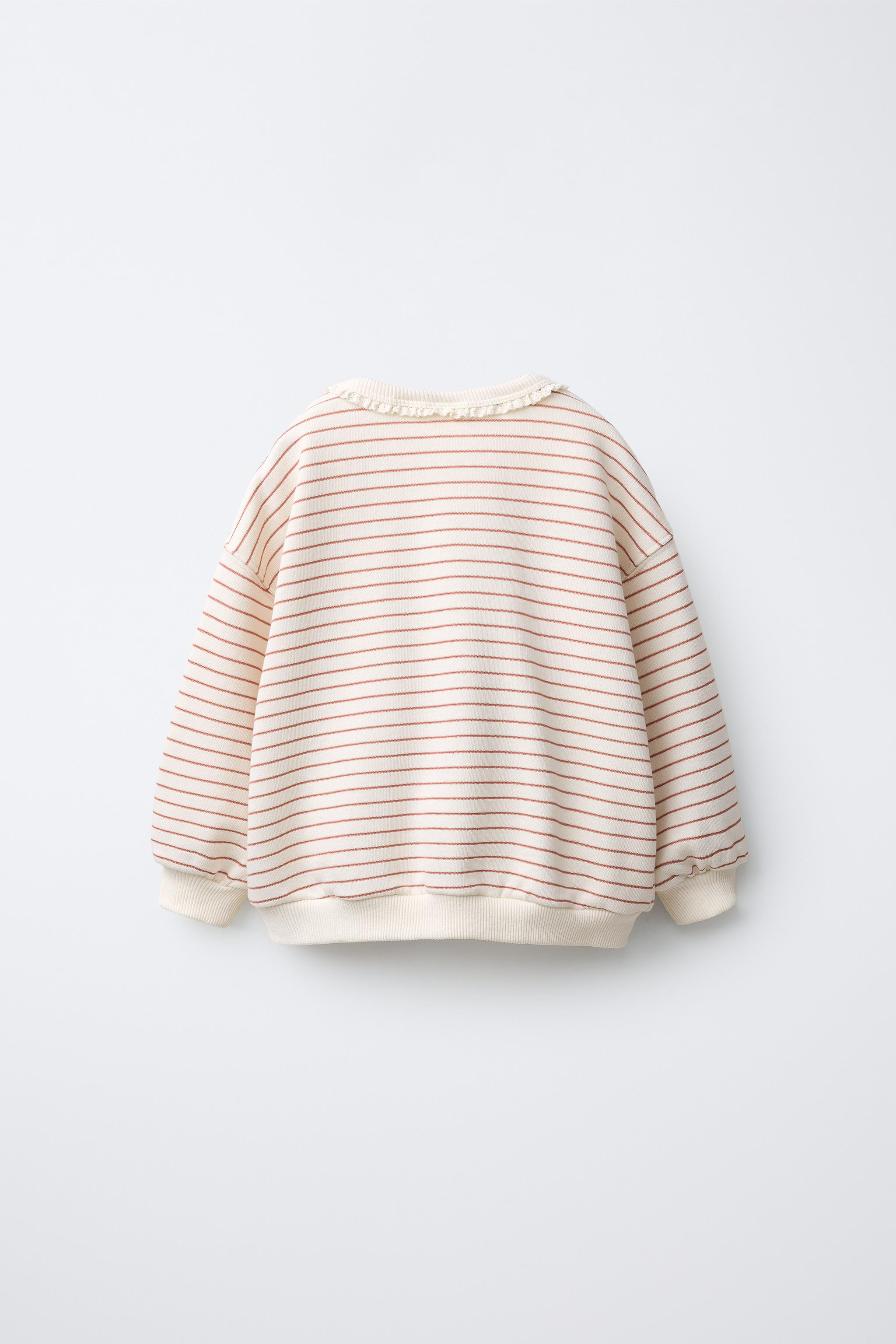 STRIPED CHERRY SWEATSHIRT | Zara UK