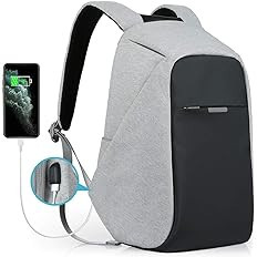 oscaurt Anti Theft Backpack - 15.6 Inch Laptop Travel Backpack with Hidden Zipper and USB Chargin... | Amazon (US)