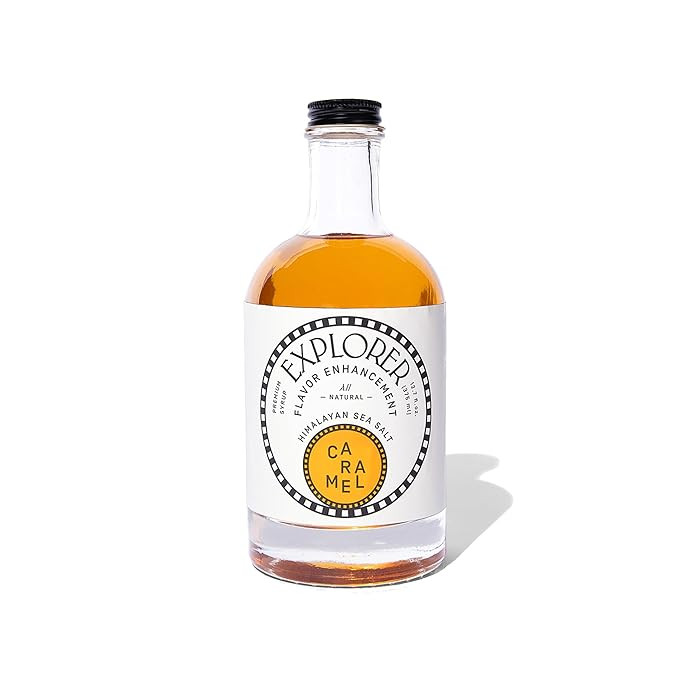 Explorer Caramel Coffee Syrup Flavor, All Natural Gluten Free Flavoring, with Himalayan Sea Salt ... | Amazon (US)