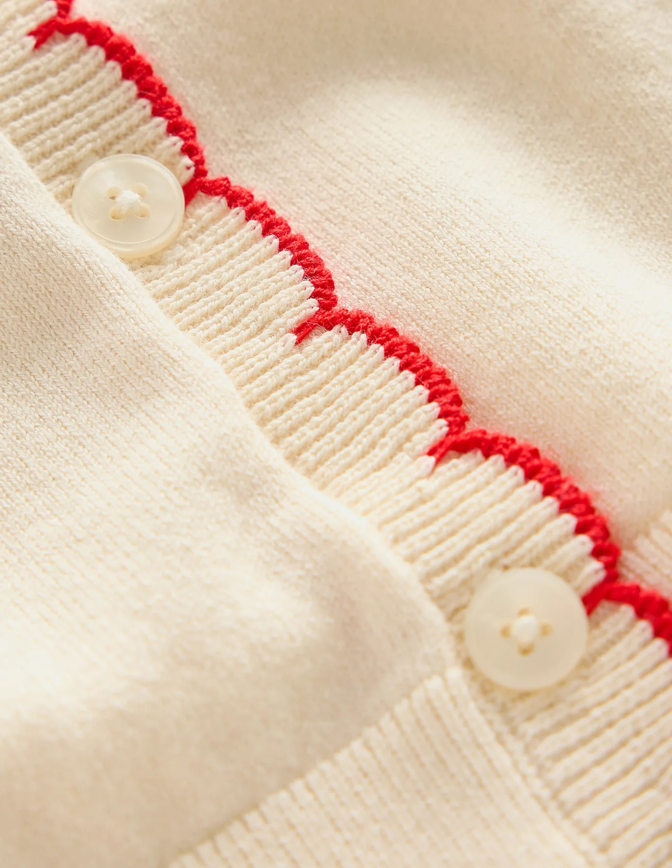 Pru Scallop Trim Cardigan | Boden (US)